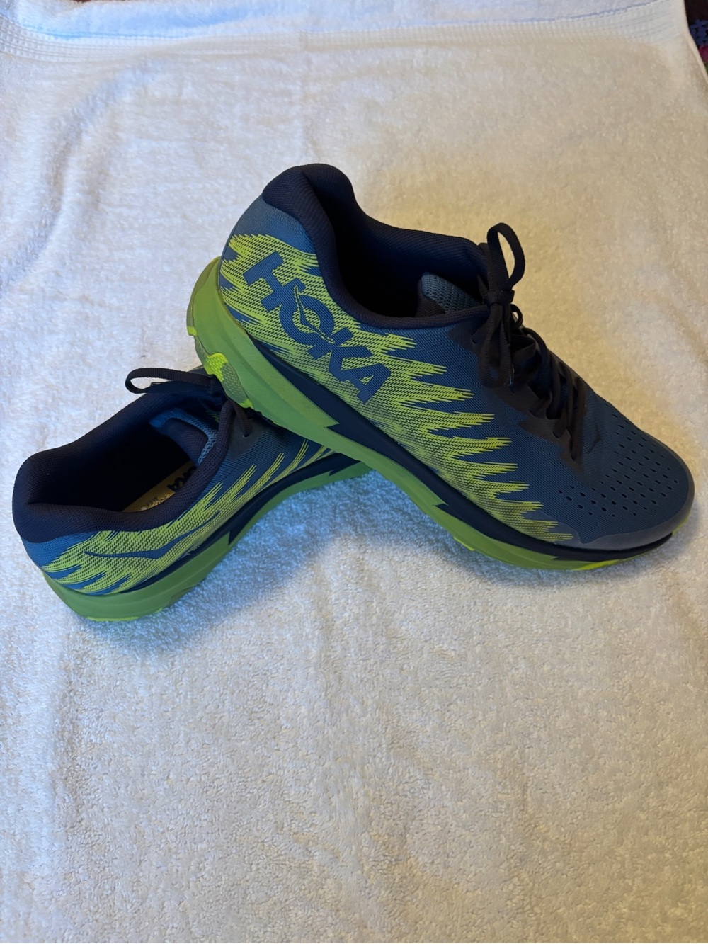 Hoka One - One HOKA Torrent 3 Bluesteel Dark Citron - Size 12.5